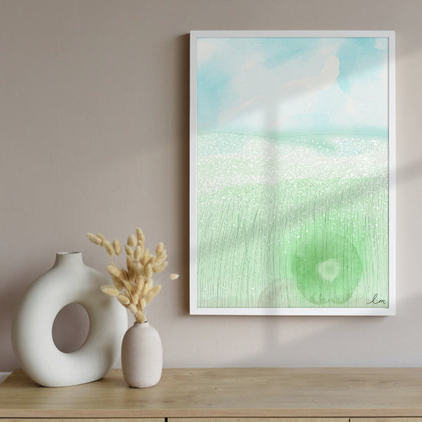 Quadro Campos Brancos